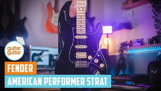 Fender American Performer Stratocaster HSS  Demo Tones amp Overview [upl. by Glenden]