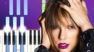 Taylor Swift  The Archer Piano Tutorial [upl. by Arras]