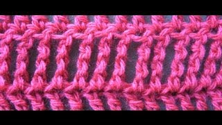 Double Treble Crochet or Double Triple Crochet Stitch dtr [upl. by Hairahcez400]