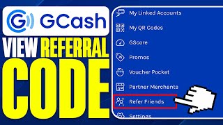 How To View Referral Code in GCash 2025 [upl. by Zetnas]