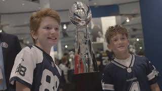 Super Bowl LVI Lombardi Trophy Now On Display [upl. by Oninrutas403]