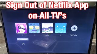 Netflix App on TV How to Sign Out Log Off [upl. by Aikemehs432]