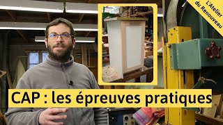 CAP menuisier  épreuves pratiques [upl. by Frederico]