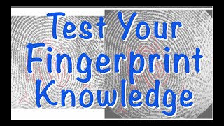 Forensics Fingerprints  Patterns and Minutiae Test Your Knowledge [upl. by Steffy]