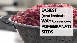 EASIEST and fastest way to remove POMEGRANATE SEEDS [upl. by Suckram742]