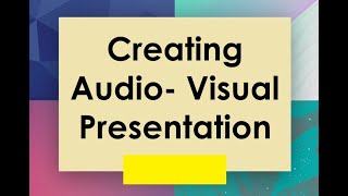 creating audio visual ppt video [upl. by Alfonzo]