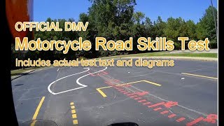 DMV Motorcycle Road Skills Test  OFFICIAL Test instruction [upl. by Jaye110]