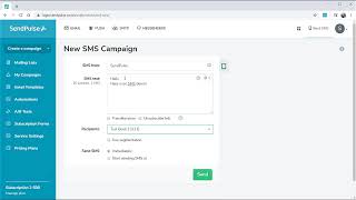 Bulk Messaging SMS How to Send Bulk SMS with SendPulse [upl. by Arait]