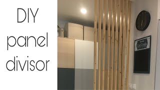 DIY panel divisorio de madera con listones [upl. by Nuhs]