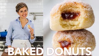 How To Make Baked Donuts Recipe Filled With Jam [upl. by Annawal796]