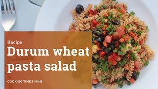 Healthy Durum Wheat Pasta Salad  Under 350 Calories   Grow Fit [upl. by Baese]