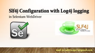 Slf4j Tutorial in Java  Logging framework using Slf4jLog4j Binding in Selenium [upl. by Eam]