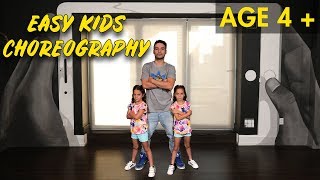 Easy Kids Choreography  Hip Hop Dance Tutorial AGES 4  MihranTV [upl. by Odom980]