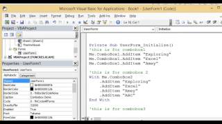 Add Items in Combobox 4 Methods [upl. by Leach]