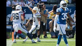 Austin Ekeler scores 3 TDs in Chargers home opener vs Colts [upl. by Seldun]