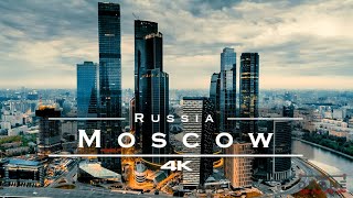 Moscow Russia 🇷🇺  by drone 4K [upl. by Rollo]