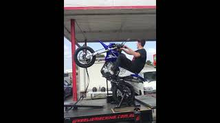 Showing how to wheelie  YAMAHA WR250 motard  WHEELIE MACHINES AUSTRALIA [upl. by Wane]