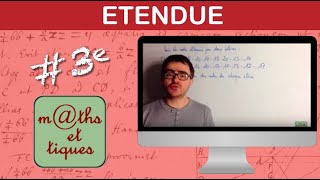 Calculer une étendue  Troisième [upl. by Ylloh]