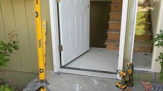 Jeld Wen Front Door Installation  Really crappy products and craftsmanship PART 1 [upl. by Sparkie]