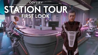 Elite Dangerous Odyssey  Station Tour  First Look [upl. by Edea]