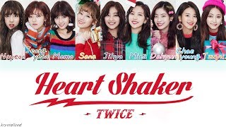 TWICE 트와이스  Heart Shaker HANROMENG Color Coded Lyrics [upl. by Atinej]