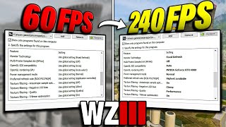 Best NVIDIA Control Panel Settings for Warzone 3 MAX FPS amp Sharpening [upl. by Enitsej362]