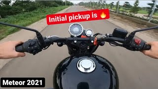 2021 Meteor 350 Custom Black First Ride Impression  Royal Enfield Meteor 350 Fireball [upl. by Cawley]