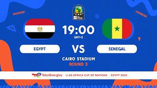 Egypt VS Senegal  TotalEnergies AFCONU20 2023  Group Stage [upl. by Learsi]