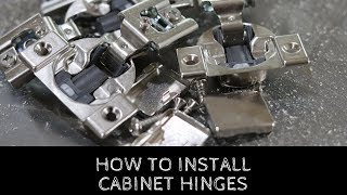 How To Install Cabinet Door Hinges [upl. by Ivetts995]