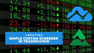 Creating Simple Custom Screener in PineScript TradingView [upl. by Raddatz921]