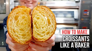 How to Make CROISSANTS Like a Pastry Chef [upl. by Noyerb]