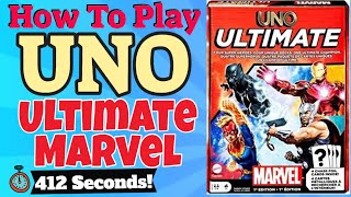 How To Play Uno Ultimate Marvel [upl. by Pyle]