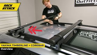 Yakima TimberLine  CoreBar Base Roof Rack Overview And Installation [upl. by Ahtinak]