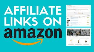 How To Create An Amazon Affiliate Link Affiliate Marketing For Beginners [upl. by Norean]