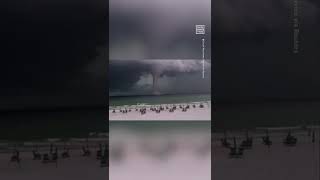 Massive Waterspout Forms Off Coast of Florida 😳 [upl. by Estrella]