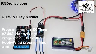 Programming HobbyWing ESCs Quick amp Easy Manual [upl. by Lotsirhc467]