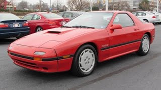 1987 Mazda RX7 Turbo II Start Up Exhaust and In Depth Review [upl. by Eikcim]