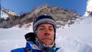 Skier Survives Fall Off 150 Foot Cliff [upl. by Graff888]