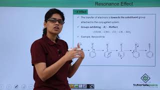 Class 11th – Electronic Displacement Effects Resonance Effect  Organic Chemistry  Tutorials Point [upl. by Pirzada]