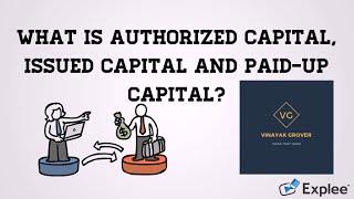 What is Authorized Capital Issued Capital and PaidUp Capital  Explained [upl. by Tripp]