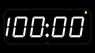 100 MINUTE  TIMER amp ALARM  1080p  COUNTDOWN [upl. by Odoric30]