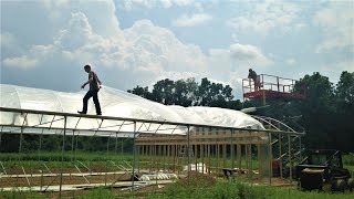 Hydroponic Greenhouse Build From Start to Finish [upl. by Airetal54]