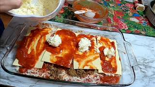 Lasagna Using Barilla Oven Ready Lasagna [upl. by Obrien]