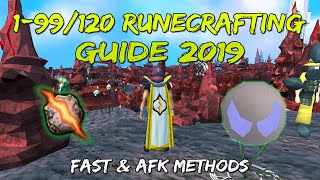 199120 Runecrafting Guide 20192020  Fast  AFK Methods Runescape 3 [upl. by Hsetih]