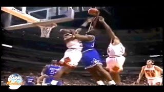 Shaquille ONeal Dunks on Michael Jordan [upl. by Htebsil777]