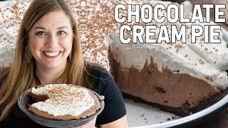 BEST Chocolate Cream Pie Recipe [upl. by Asor]