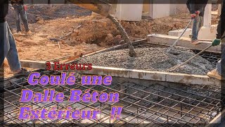 DALLE BETON EXTERIEUR 3 ERREURS A NE PAS FAIRE [upl. by Rosario]