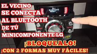 Cómo bloquear Bluetooth de Minicomponentes Lg [upl. by Olram725]