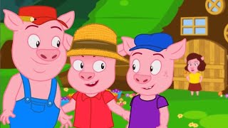 Three Little Pigs  Stories For Kids [upl. by Redep]