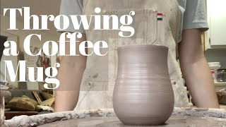 Throwing A Ceramic Coffee Mug  Pottery For Beginners [upl. by Mauceri]